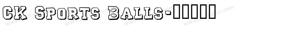 CK Sports Balls字体转换